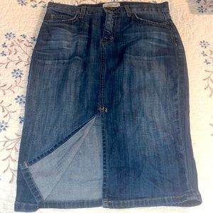 Current Elliott denim high waist pencil denim jean skirt